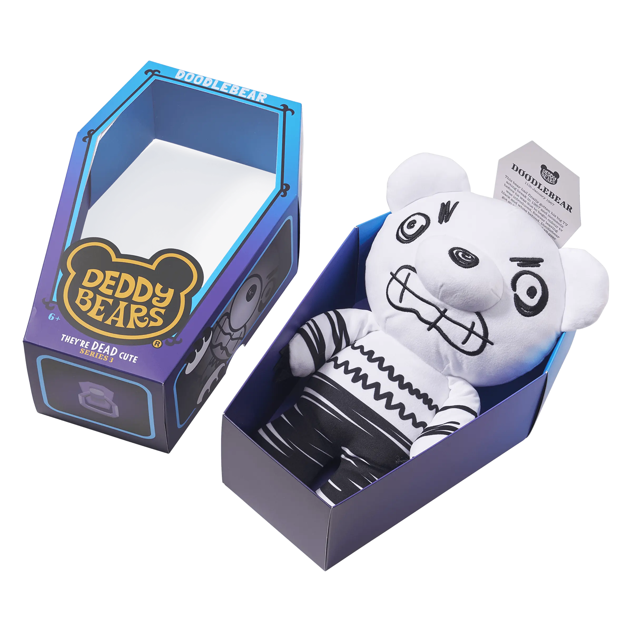Doodlebear – Large 30cm Plush In Coffin | Deddy Bears Series 3 - Image 3