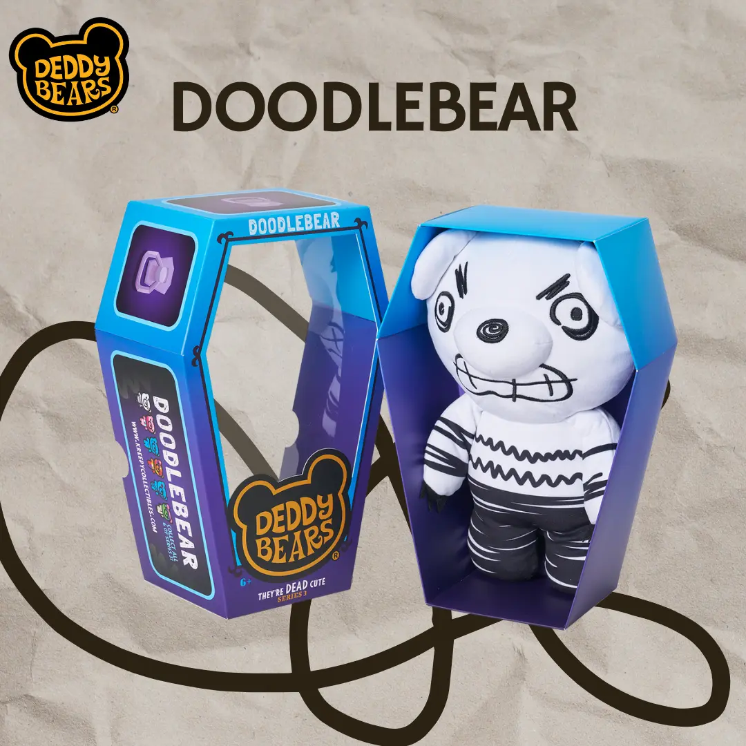 Doodlebear – Large 30cm Plush In Coffin | Deddy Bears Series 3 - Image 5