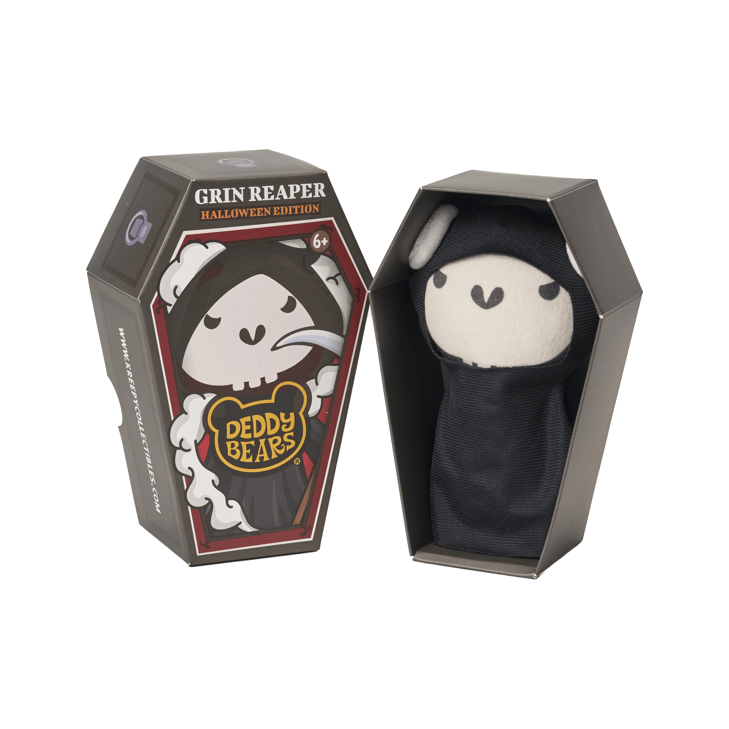 Grin Reaper – Lil’ Coffin Dodgers 14cm Plush | Deddy Bears Halloween Toy - Image 3