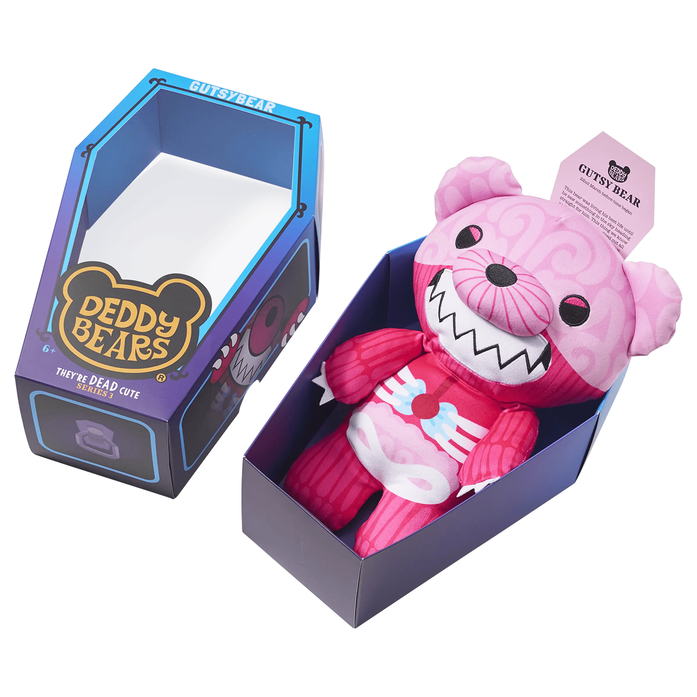 Gutsybear – Large 30cm Plush In Coffin | Deddy Bears Series 3 - Image 4