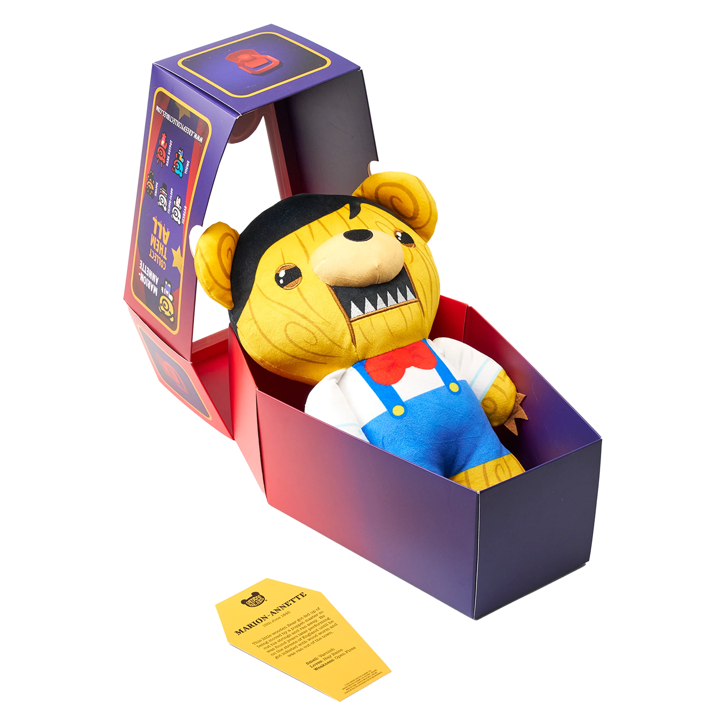 Marion-Annette - Large 30cm Plush In Coffin | Deddy Bears Series 4 - Image 5