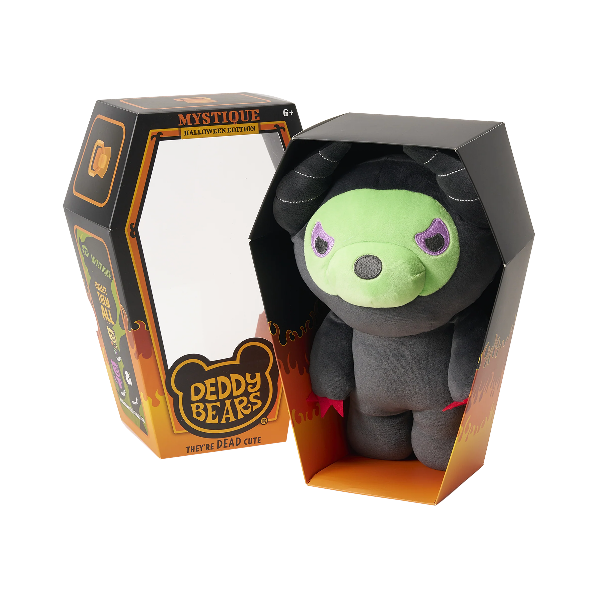 Mystique – Large 30cm Plush In Coffin | Deddy Bears Halloween Edition - Image 4